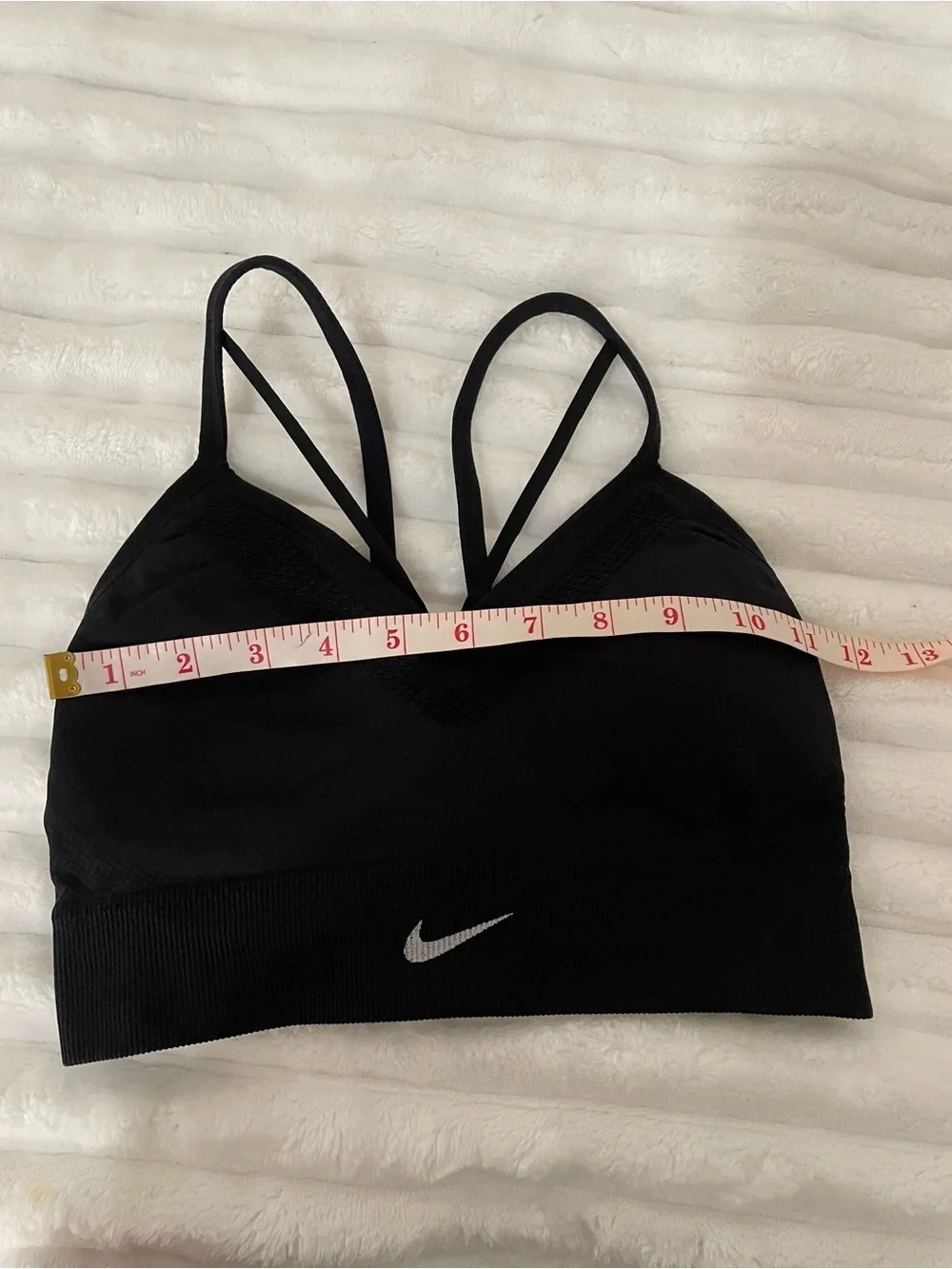 Nike Black Strappy V-Neck Sports Bra